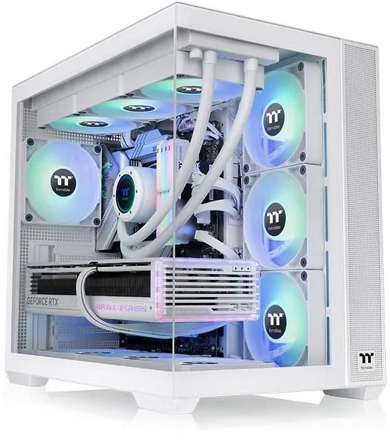 Корпус ATX Thermaltake View 380 TG ARGB Snow, Midi-Tower, без БП,  белый [ca-1z2-00m6wn-00]